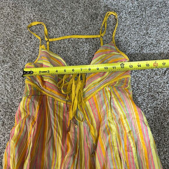 FREE PEOPLE Women's Dream Weaver Maxi Dress Size S In Orange - Picture 10 of 13